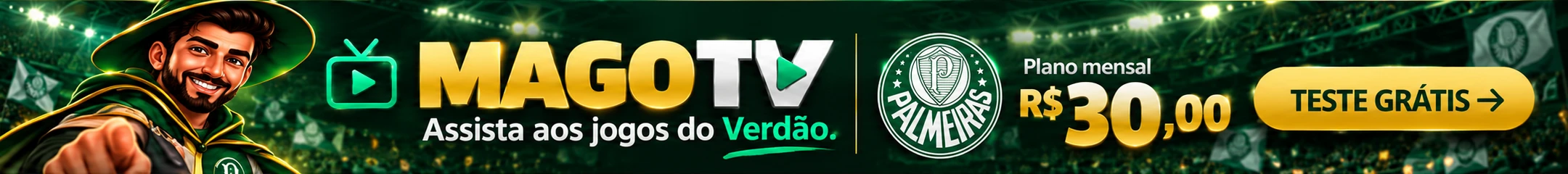 Mago TV — plano mensal R$ 30,00; teste grátis