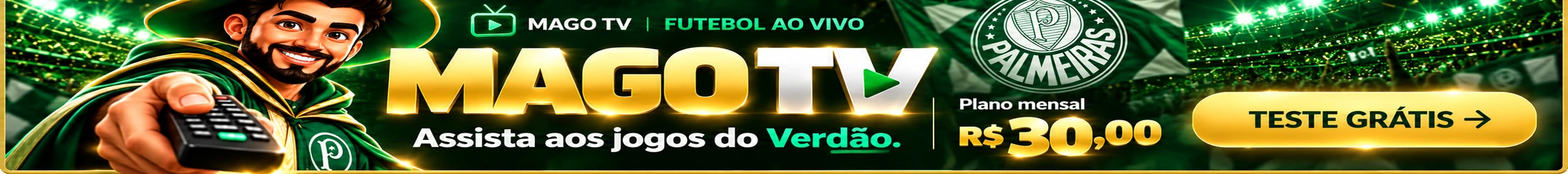 Mago TV — plano mensal R$ 30,00; teste grátis