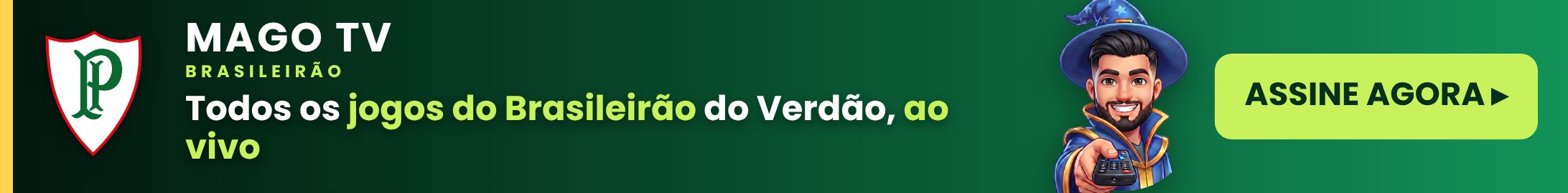 Mago TV — Brasileirão (banner verde escuro)