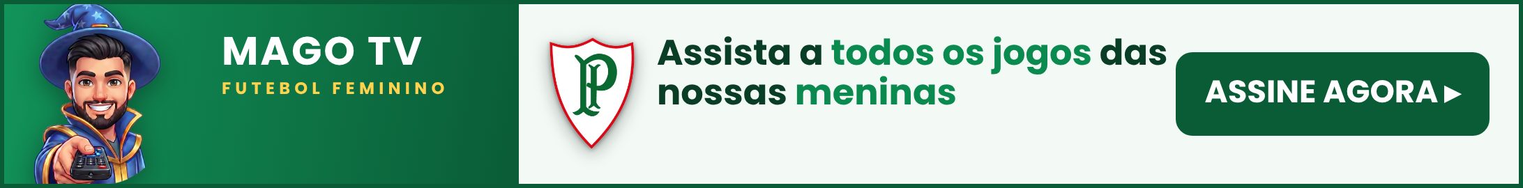 Mago TV — Futebol feminino (banner clara)