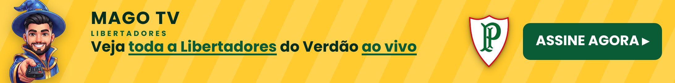 Mago TV — Libertadores (banner amarela)