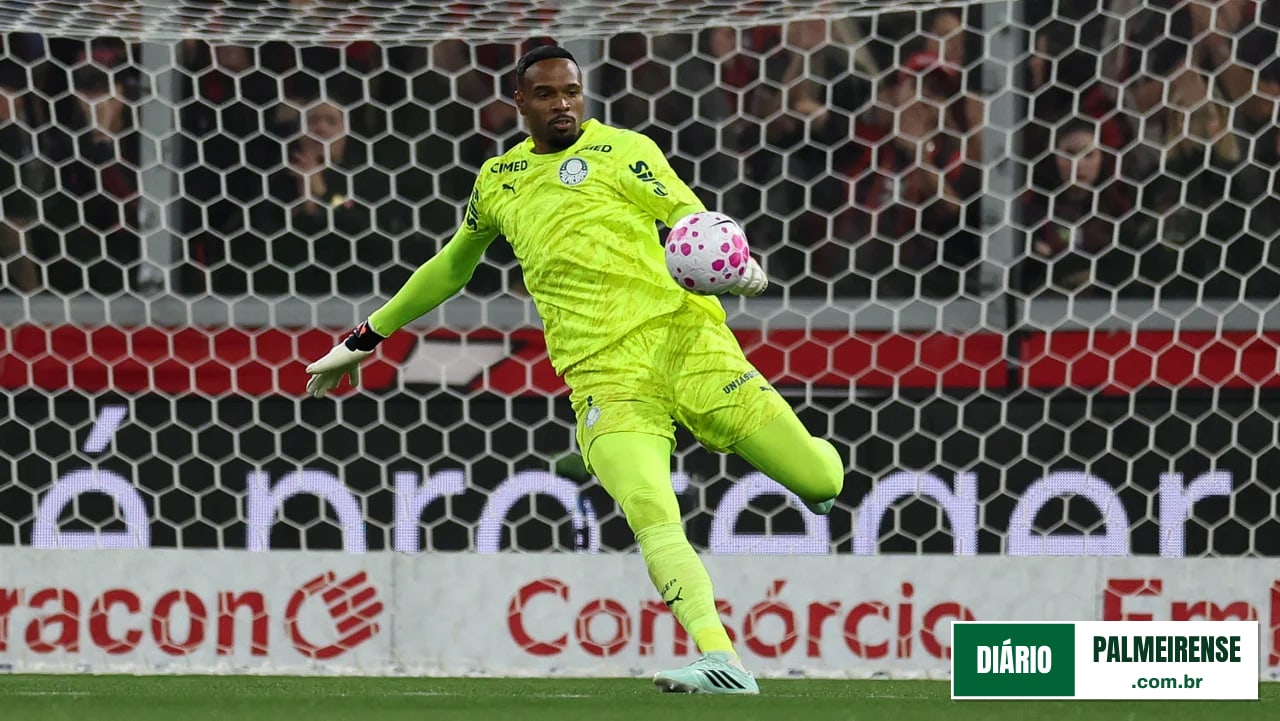 Carlos Miguel completa um ano como titular no Palmeiras e lidera estatísticas nacionais