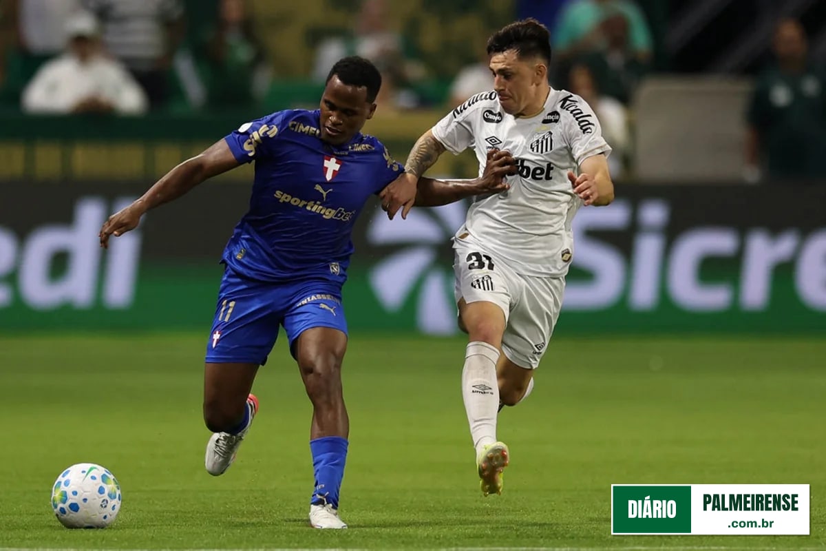 Invicto contra o rival em 2026, Palmeiras visita o Santos de olho na ponta do Brasileirão