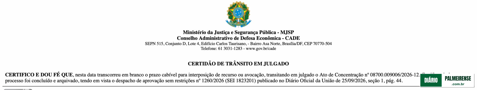 Cade encerra processo e libera gestão do Nubank Parque para o BTG Pactual