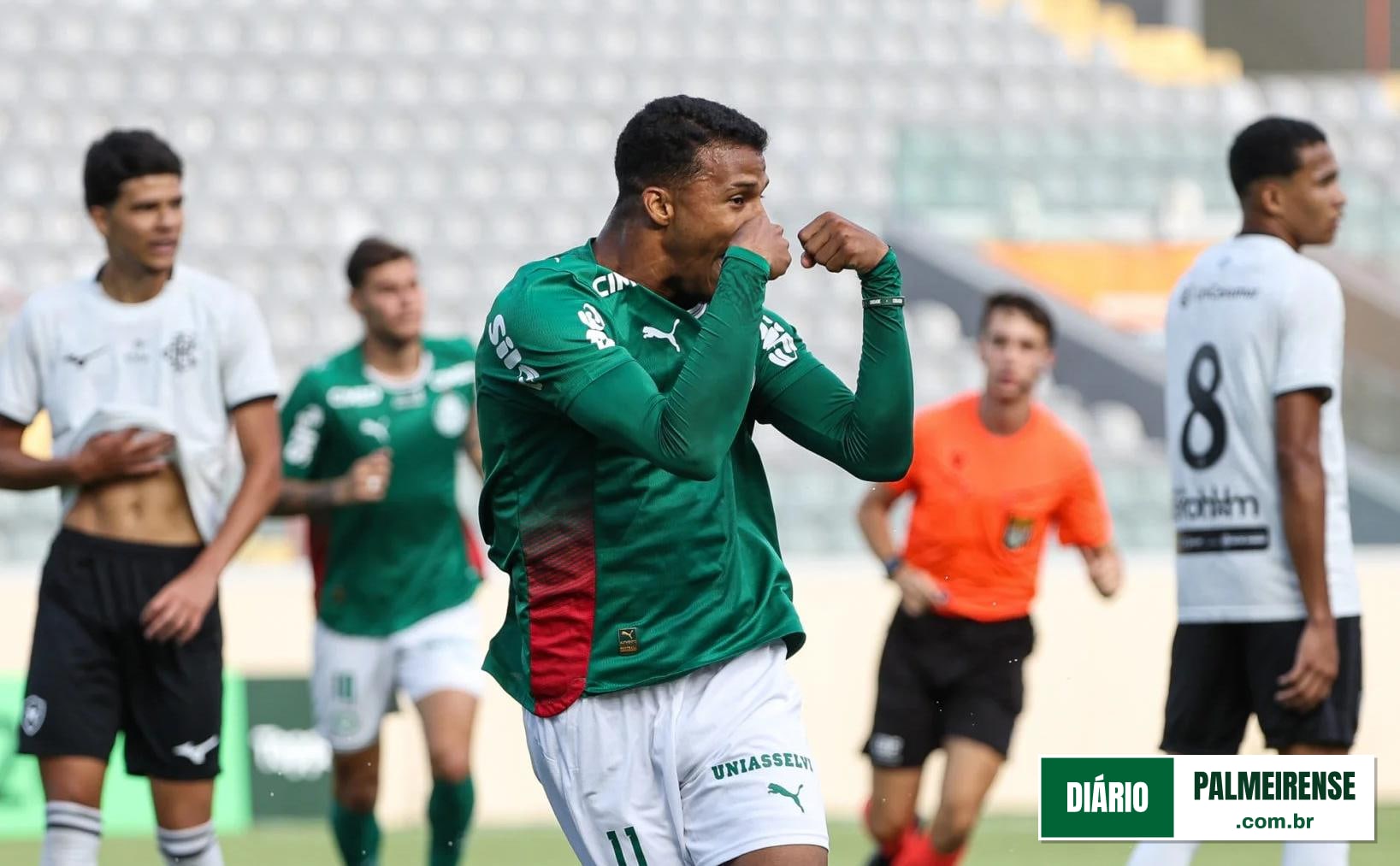 Palmeiras bate o Botafogo novamente e avança na Copa do Brasil Sub-20