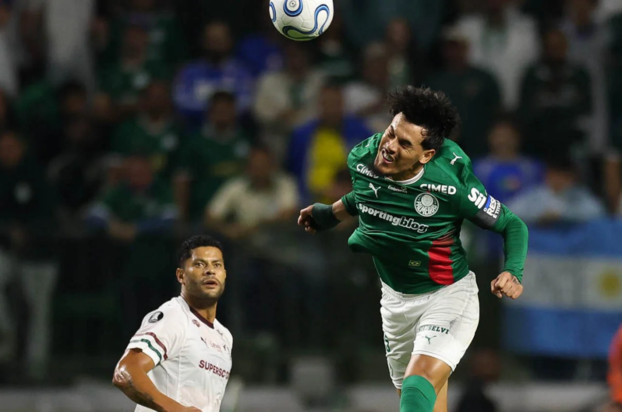 Gustavo Gómez celebra vaga em sua quarta final de Libertadores pelo Palmeiras