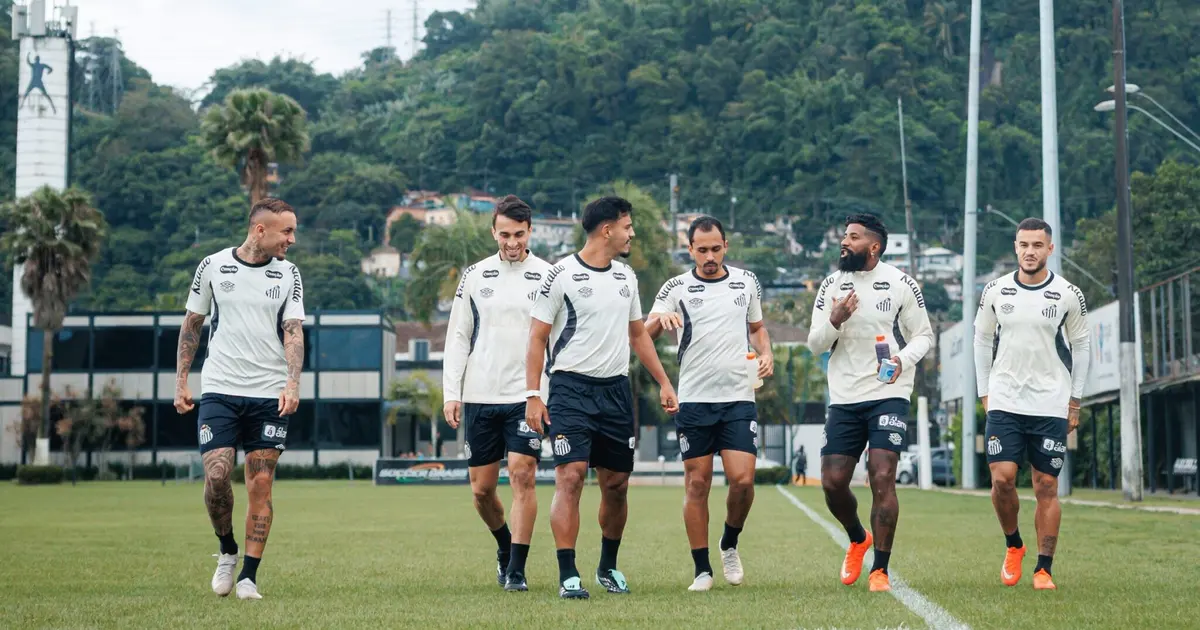Santos encerra preparação para enfrentar o Palmeiras com baixas e mudanças na equipe