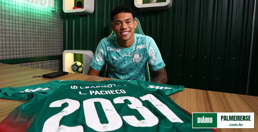 Palmeiras acerta renovação de contrato do volante Luis Pacheco até 2031