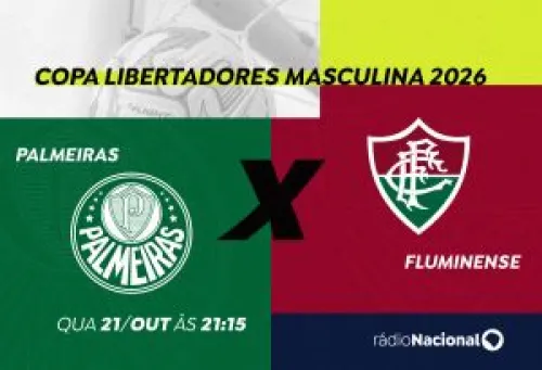 Rádio Nacional transmite decisão entre Palmeiras e Fluminense pela Libertadores