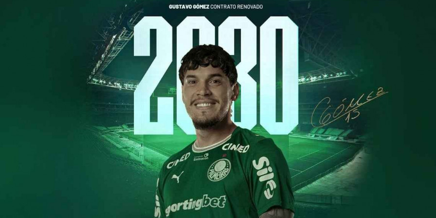 Palmeiras anuncia renovação de contrato do zagueiro Gustavo Gómez até 2030