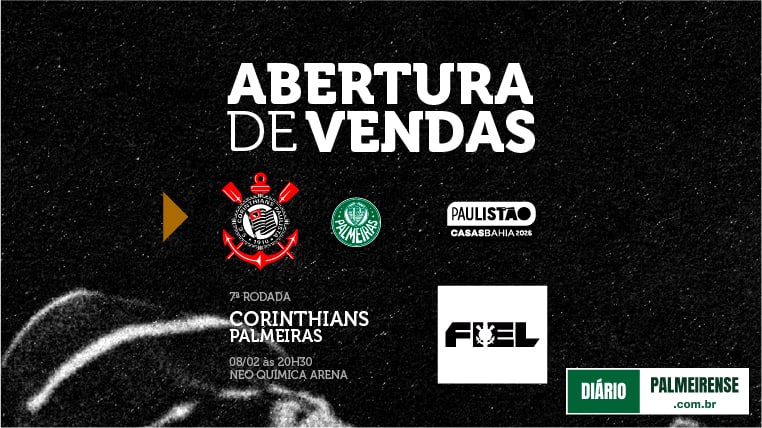 Paulistão: definidos os detalhes de ingressos para Corinthians x Palmeiras