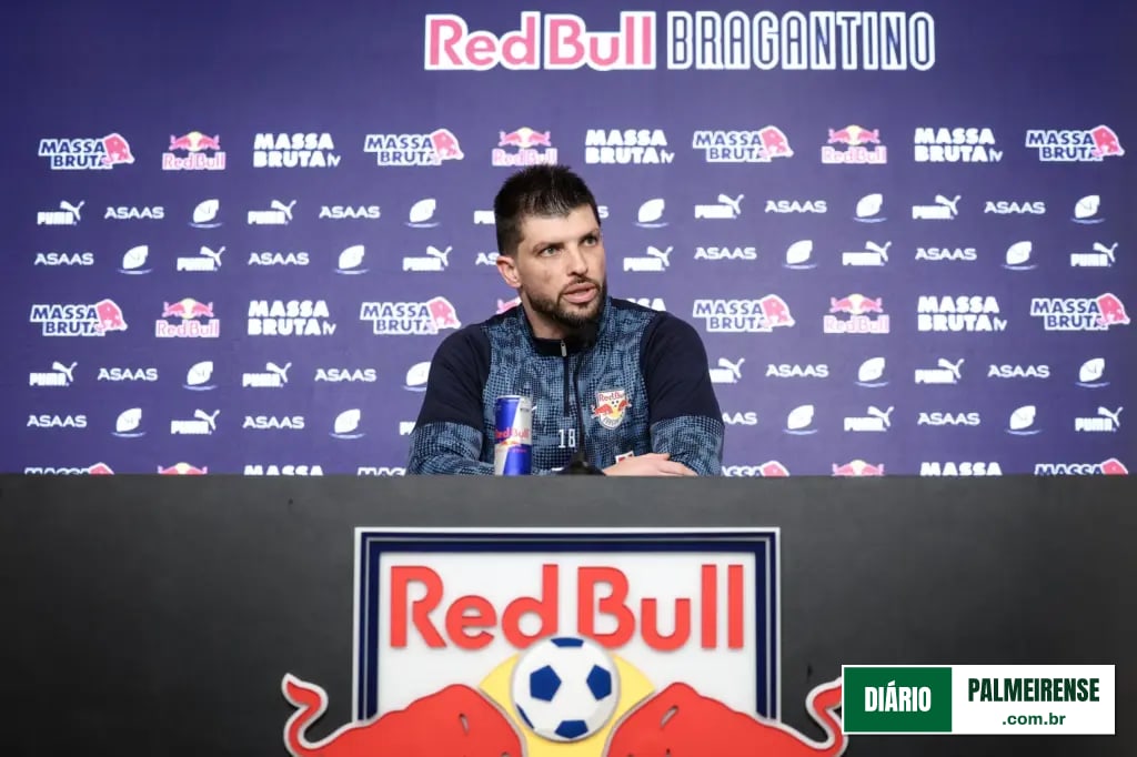 Tiago Volpi prega respeito ao Palmeiras, mas avisa que Bragantino buscará vitória