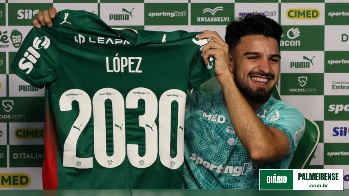Palmeiras oficializa ampliação do contrato de Flaco López até o fim de 2030