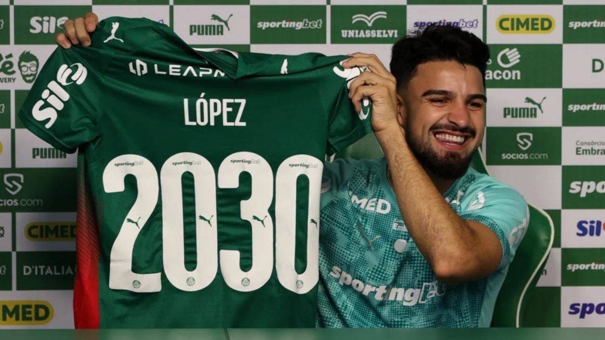 Palmeiras oficializa ampliação do contrato de Flaco López até o fim de 2030
