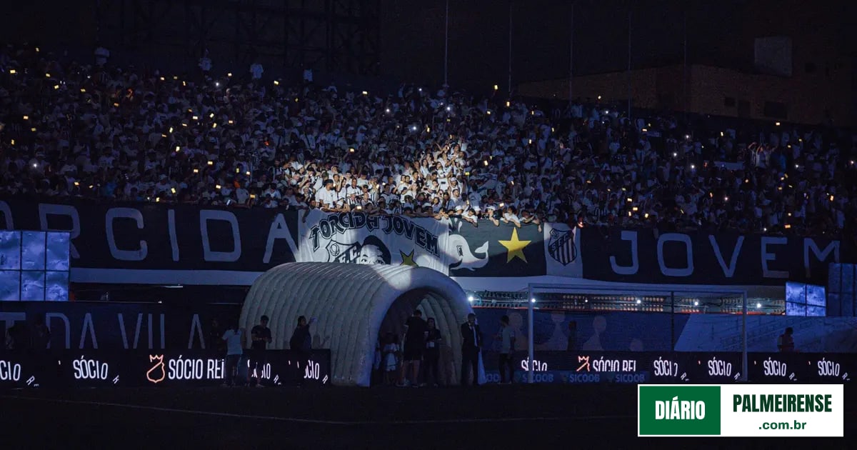 Santos esgota ingressos em quatro horas para clássico contra o Palmeiras na Vila Belmiro