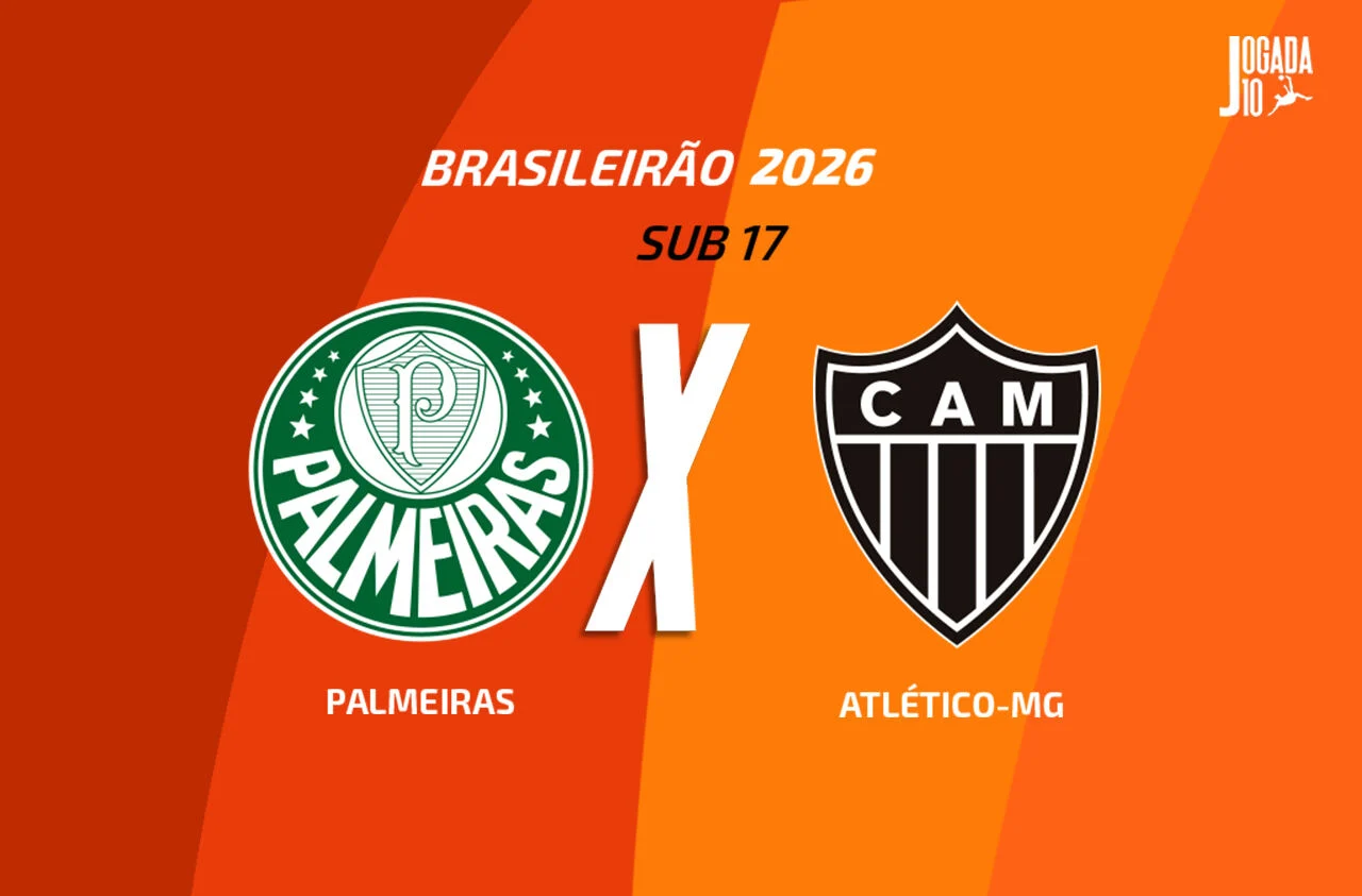 Brasileirão Sub-17: Palmeiras busca virada contra o Atlético-MG nas quartas