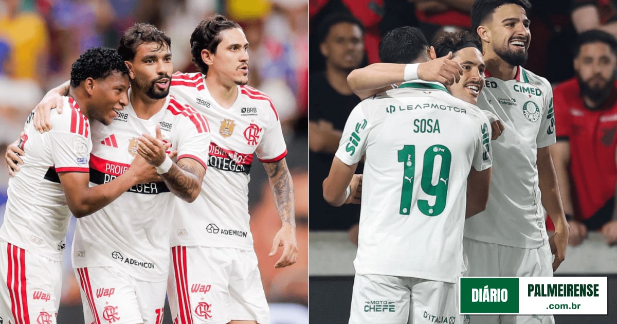 Reta final do Brasileirão: veja os últimos seis jogos de Palmeiras e Flamengo na briga pela taça
