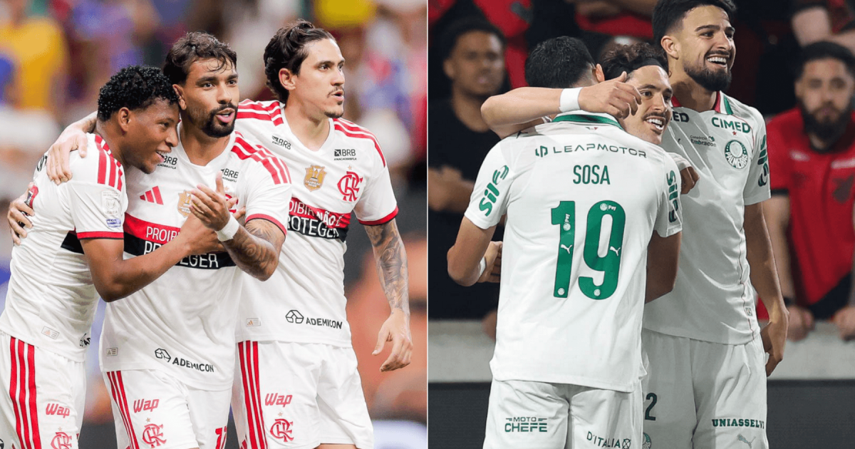 Reta final do Brasileirão: veja os últimos seis jogos de Palmeiras e Flamengo na briga pela taça